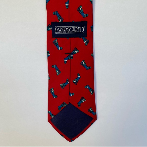 HOLIDAY stockings lands’ end tie, patterned, - Picture 3 of 6